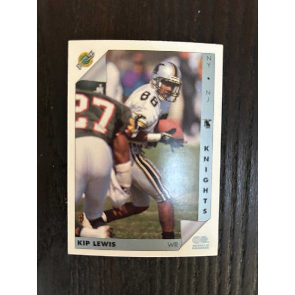 Ultimate WFL World Football League Kip Lewis #101 NY NJ Knights Card 1992